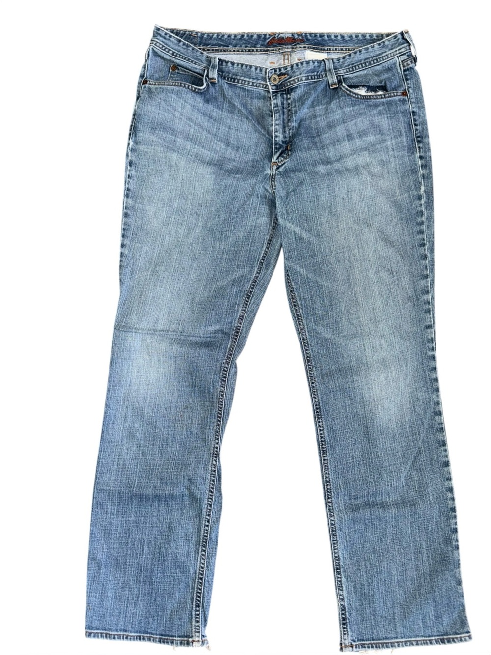 Eddie Bauer Relaxed Straight Leg Jeans Light Wash Women’s Size 16R Denim - Picture 1 of 9